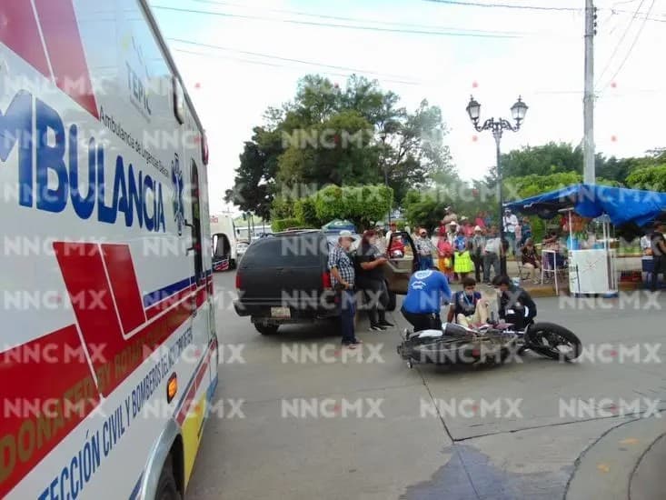 Casco salva vida de joven motociclista