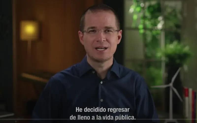 Ricardo Anaya anuncia su regreso \"de lleno\" a la política de México