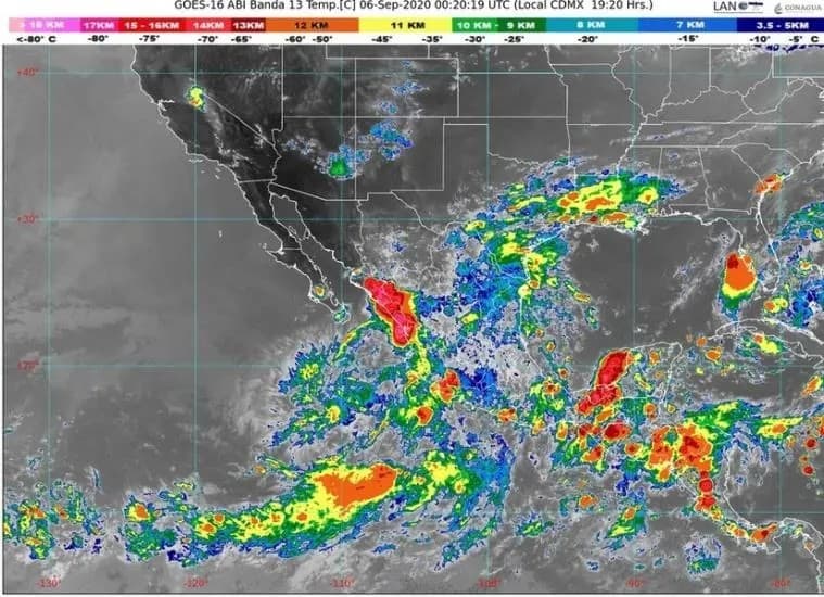 México. Tormenta Tropical \"Julio\" dejará lluvias en Nayarit y cinco Estados más