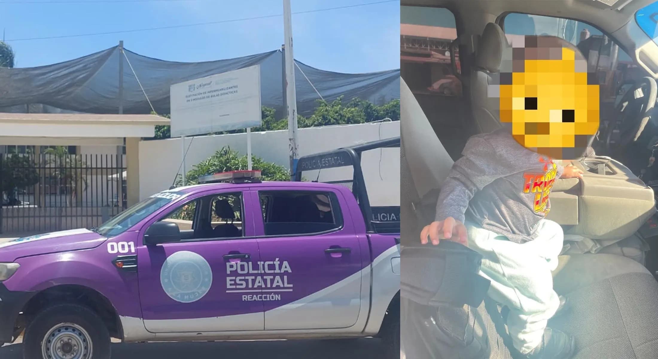 Entrega SSPC a niño reportado como extraviado en el fraccionamiento Villas del Roble de Tepic