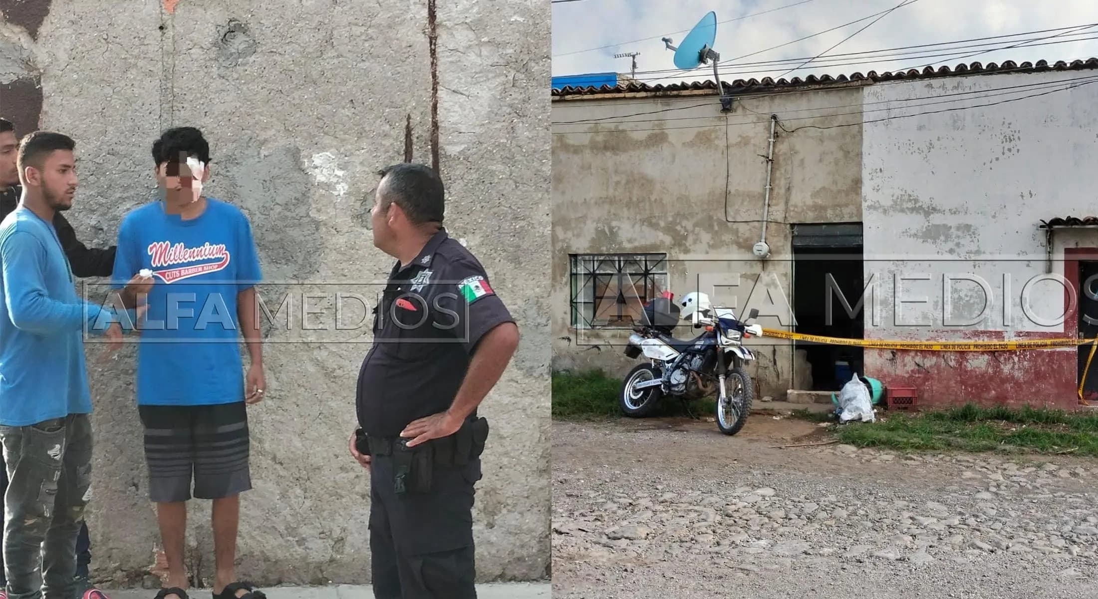 Mujer ataca con un machete a su hijo y esposo