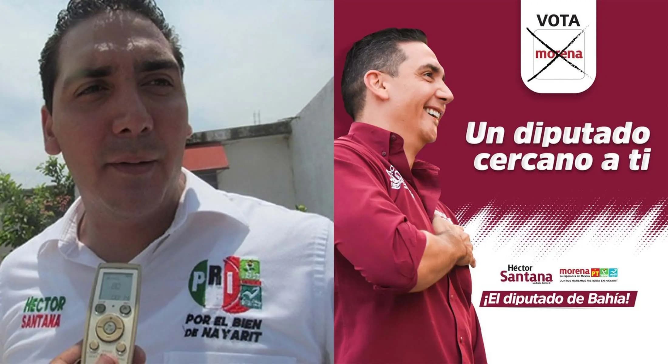 La incoherencia política de Héctor Santana: de no abandonar el PRI a unirse a Morena