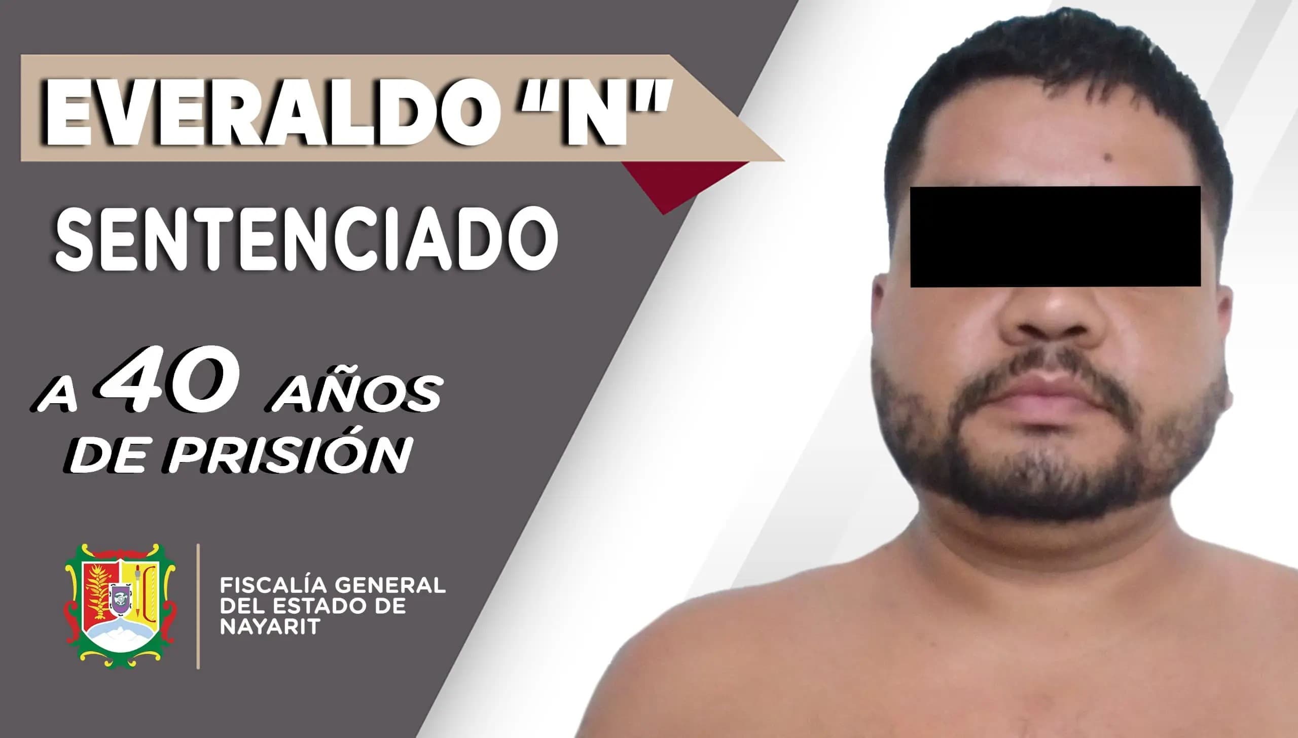 Sentencian a Everaldo a 40 años de prisión por violación a dos menores