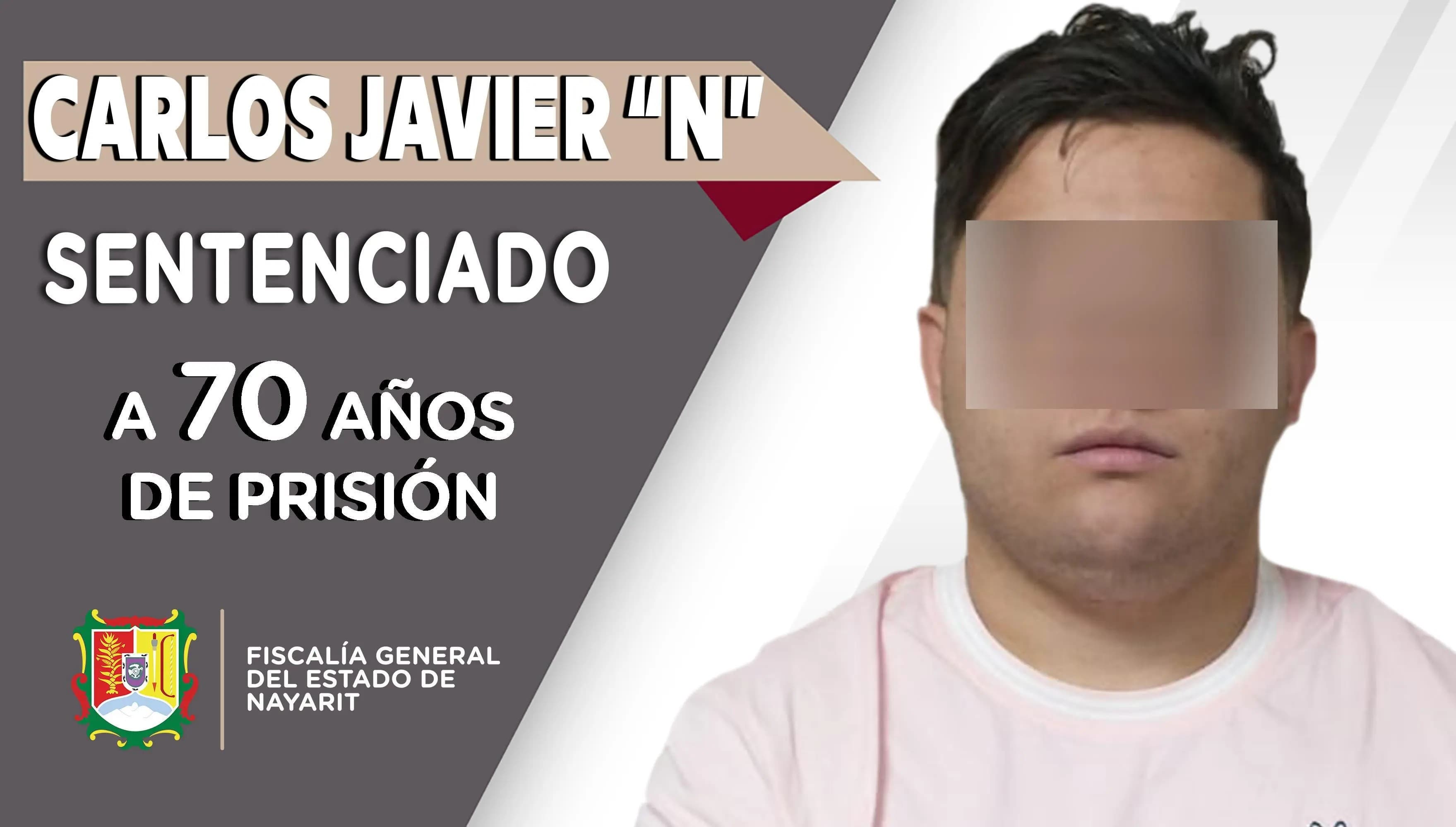 Sentenciado a 70 años de prisión tras doble homicidio