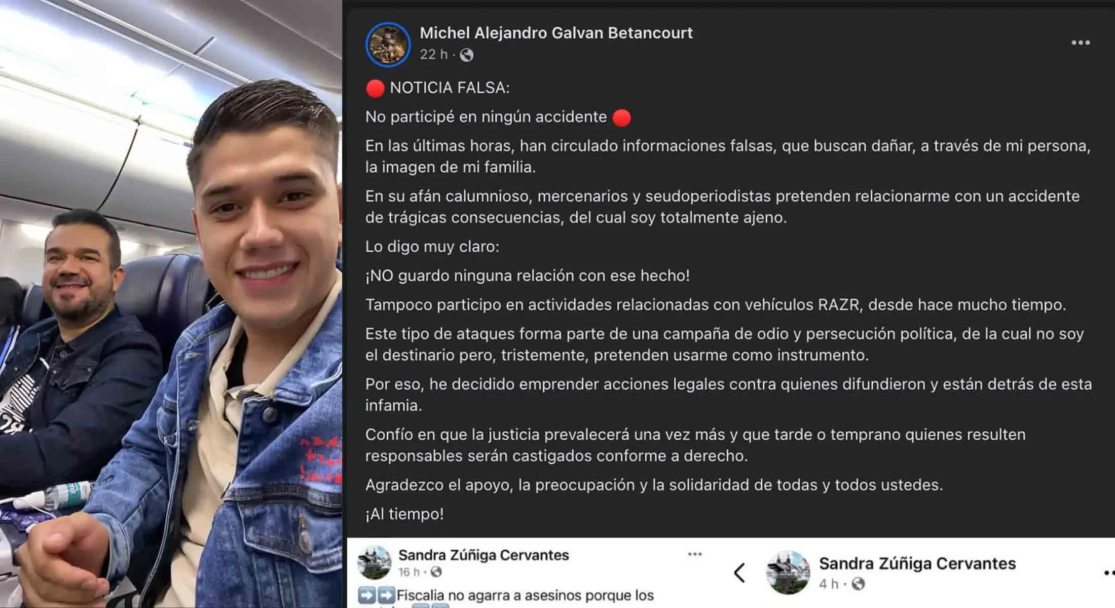 Denuciará hijo de Alejandro Galván la difamación en su contra