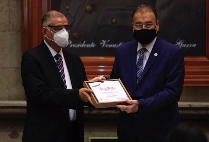 Nayarit. Entrega Antonio Echevarría su Tercer Informe de Gobierno