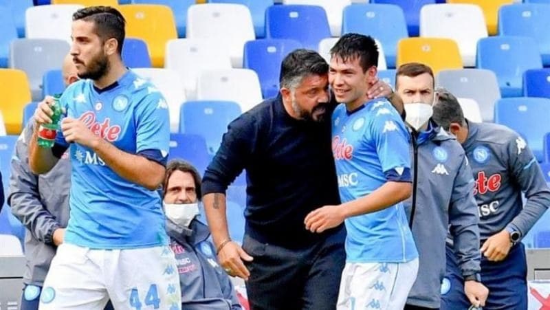 Chucky Lozano: Prensa italiana responsabiliza a Gattuso por el \"renacer\" del mexicano