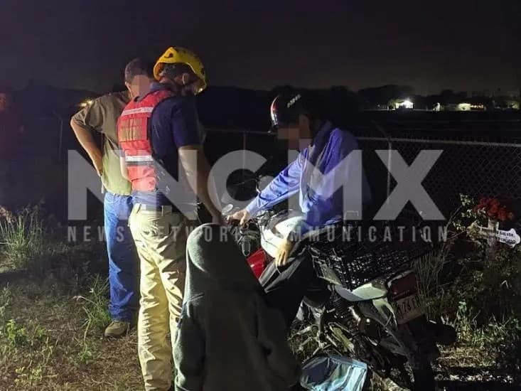 Motociclista cayó a un canal en \"San Juan de Abajo\"