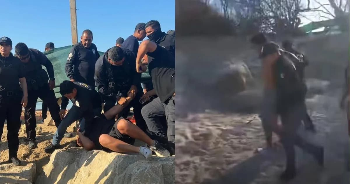 Detienen a 4 manifestantes que defendían Playa Las Cocinas en Punta de Mita