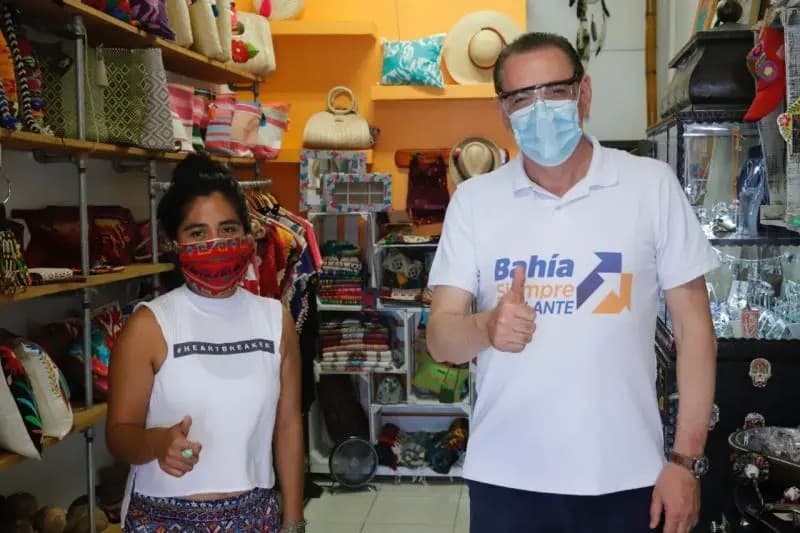 Supervisa Jaime Cuevas cumplimiento de protocolos en comercios