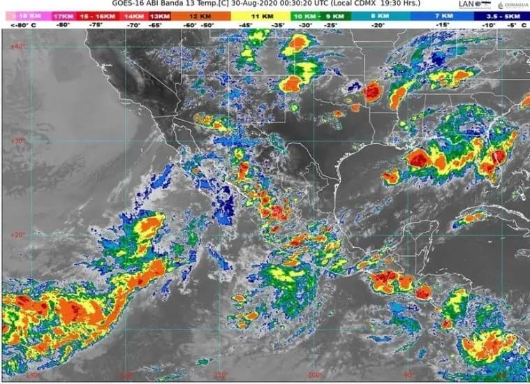 México. Pronostican lluvias intensas para Nayarit y cuatro Estados más