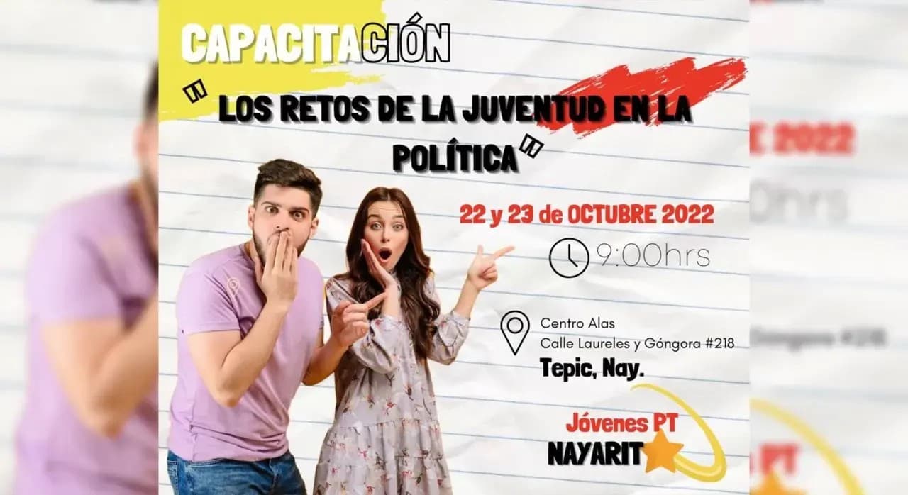 Convoca el Partido del Trabajo a capacitación \"Los retos de la juventud en la política\"