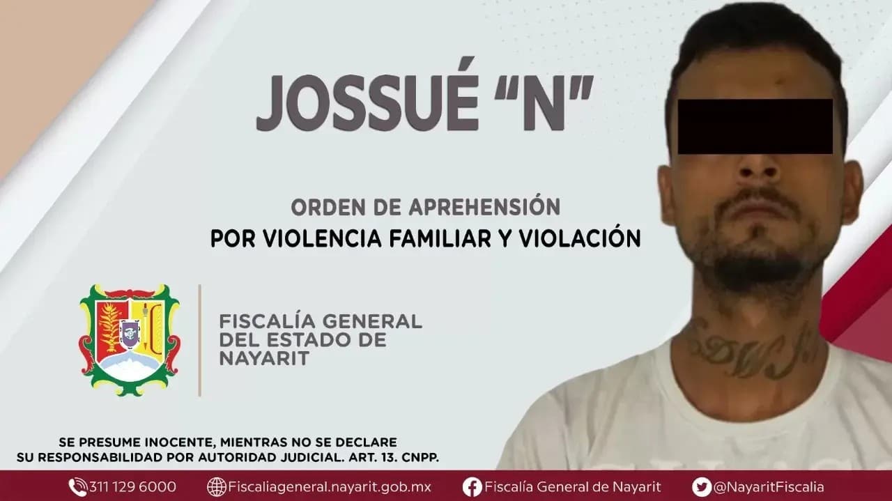 Capturado por violencia familiar y violación