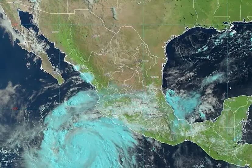 Hilary ya es categoría 3: Cierre preventivo en la capitanía de Puerto de Chacala