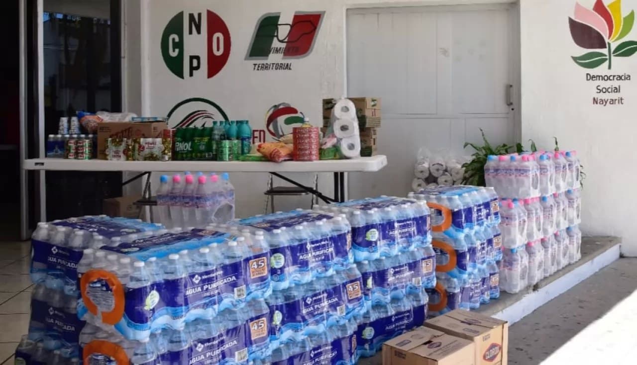 Instala PRI centro de acopio para damnificados de la zona norte