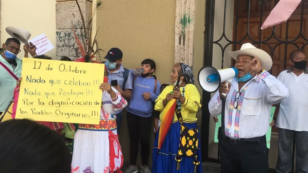 \"Exigimos respeto a nuestros pueblos y lugares sagrados\"
