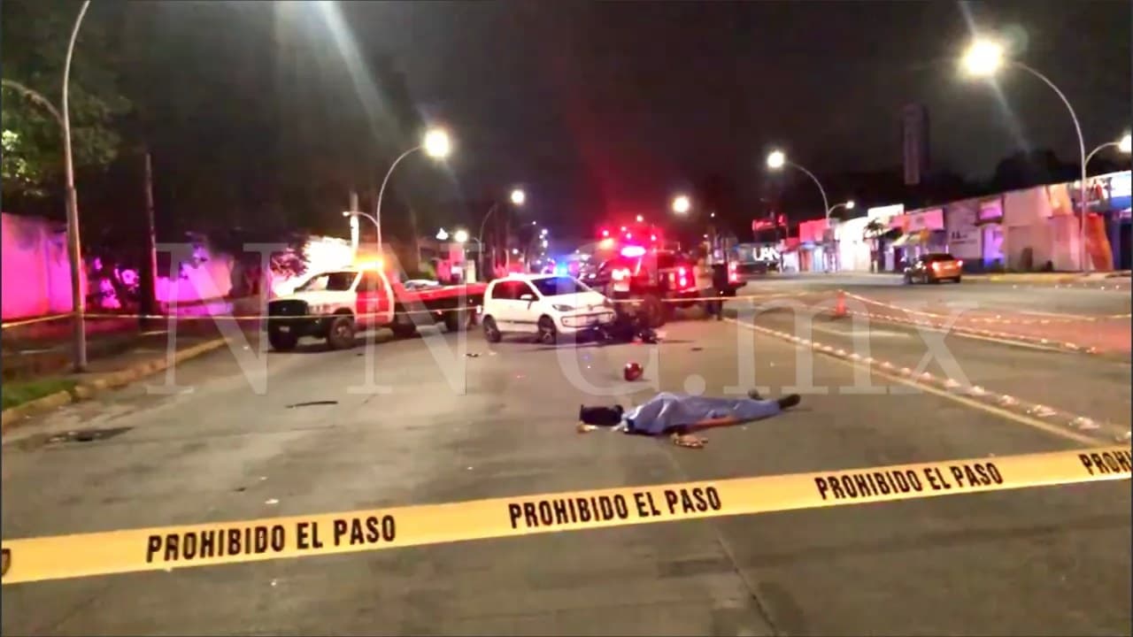 Pierde la vida joven motociclista sobre el bulevar Tepic Xalisco