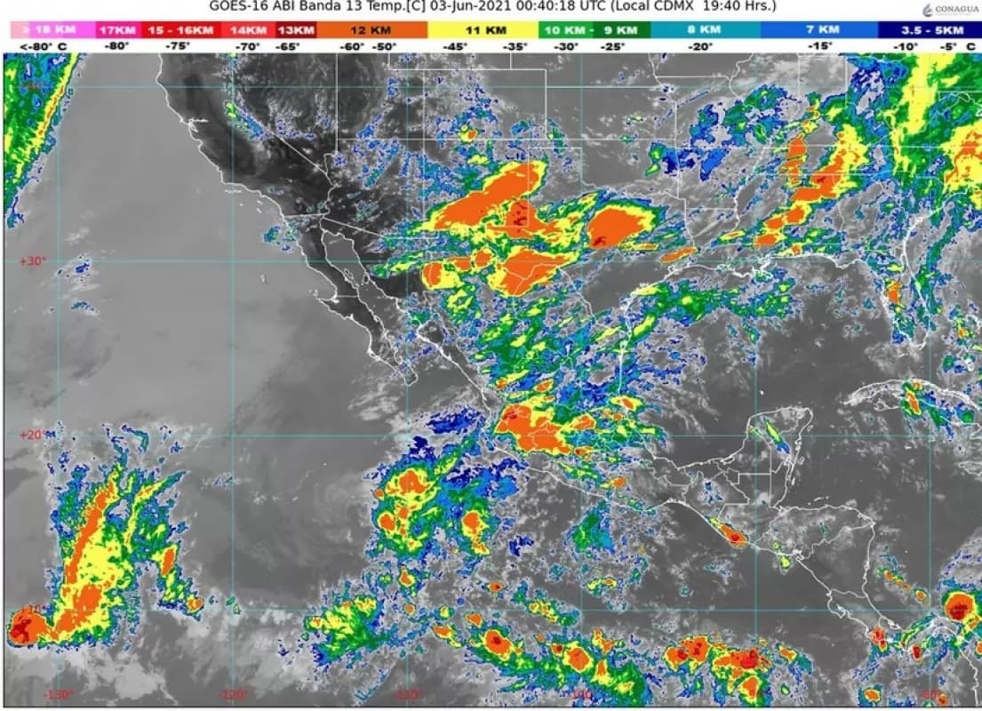 Pronostican lluvias fuertes en Nayarit y gran parte del país