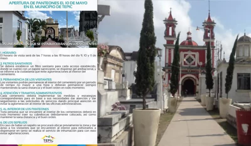 Horario de funcionamiento de panteones municipales será limitado: Jefetura