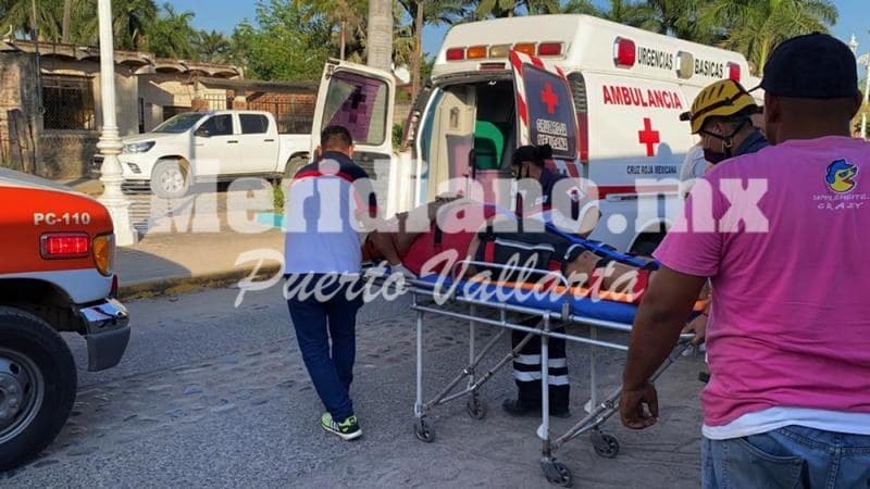 En san juan de abajo… ¡motociclista derrapa y termina hospitalizado!