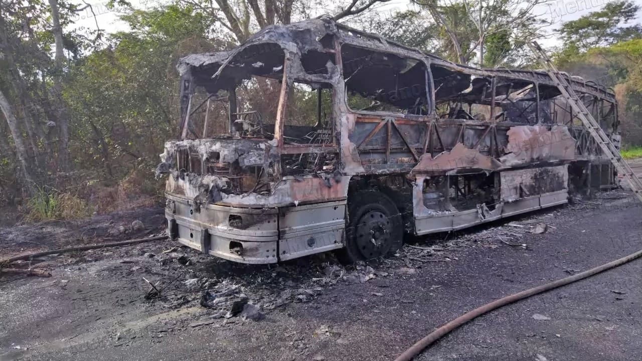 ¡Calcinado en la Tepic-Mazatlán!: Jornaleros apenas la libraron