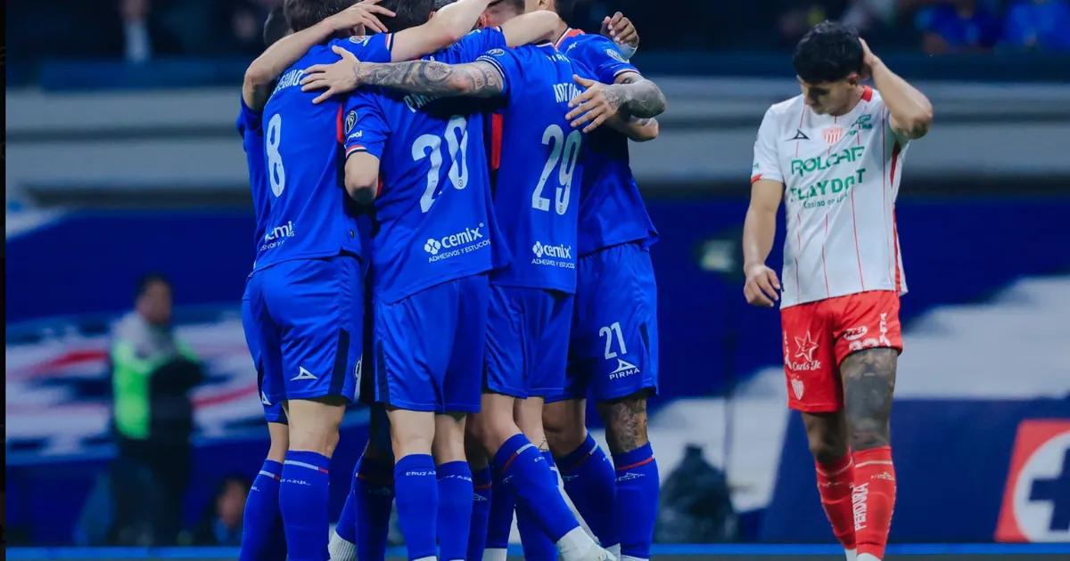 Cruz Azul goleó 4-1 a Necaxa y se afianza en zona de liguilla del Clausura 2026