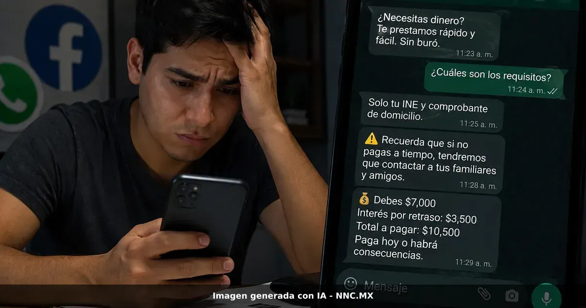 Alertan por montadeudas que operan vía Facebook y WhatsApp en México