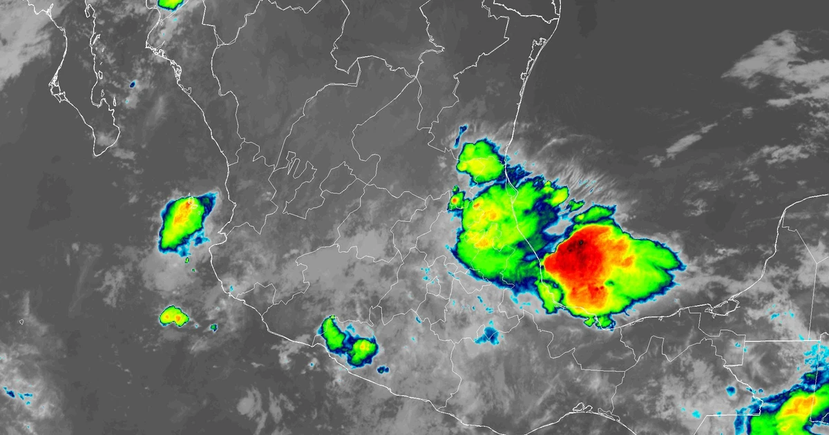 Clima en México hoy miércoles 24 de junio de 2026: tormentas eléctricas, granizo y calor extremo en 12 estados