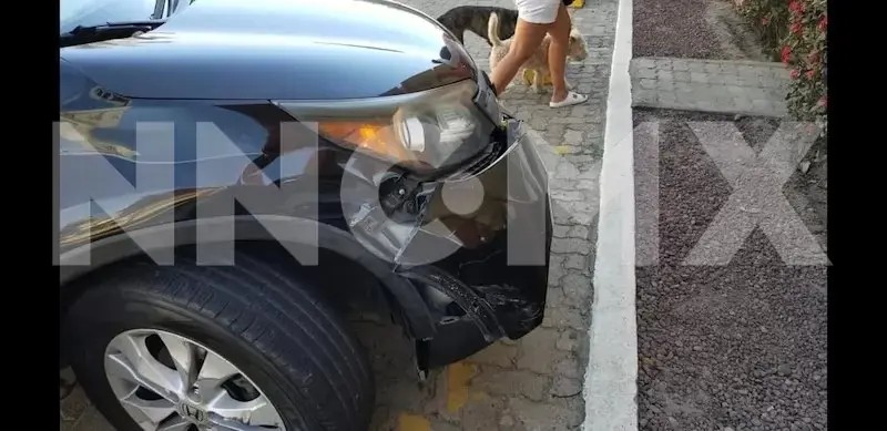 En el crucero de las juntas…  ¡un choque aparatoso!