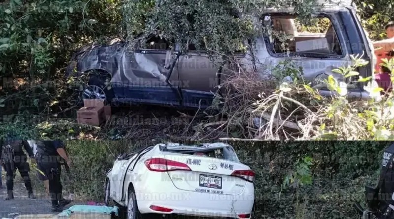 Dos muertos y cinco heridos tras brutal accidente en Tuxpan