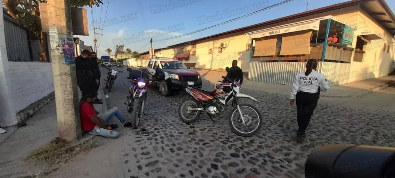 ¡motociclista accidentado!