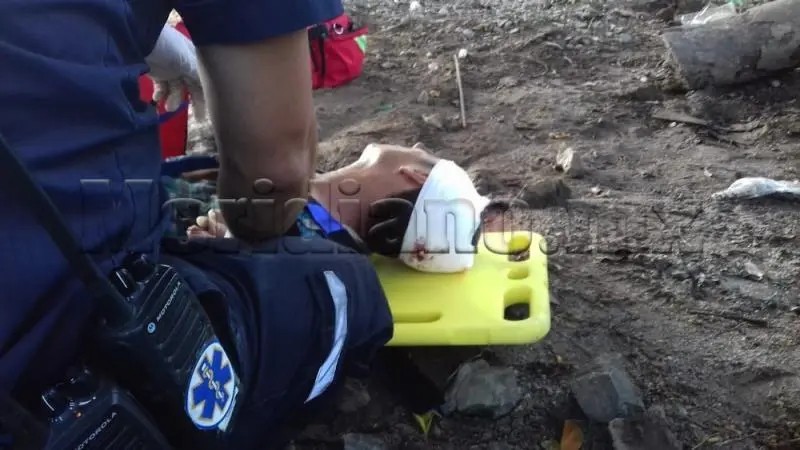 Vecino de \"las juntas\" fue atacado a pedradas