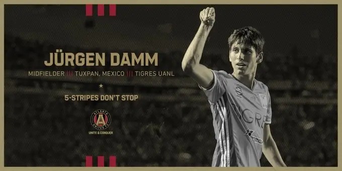 Oficial: Jürgen Damm será jugador de Atlanta United en la MLS