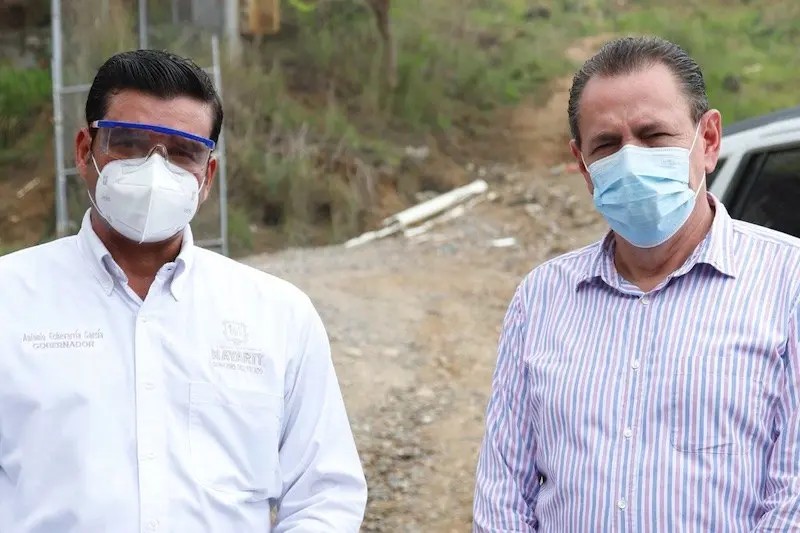 Supervisan Antonio Echevarría y Jaime Cuevas avance de obras en Bahía de Banderas