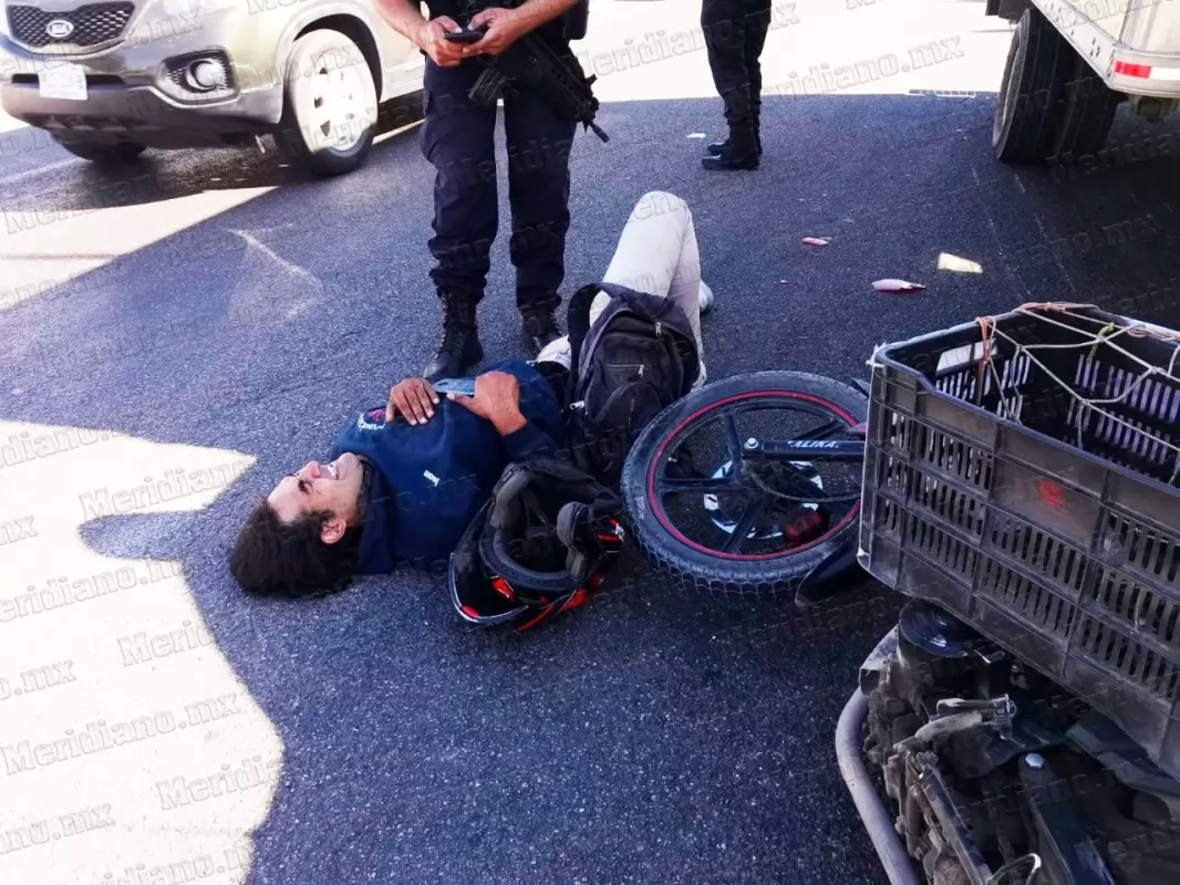 ¡otro motociclista fracturado en tepic!