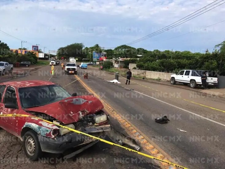 Compostela. Muere motociclista tras accidente en el crucero de Chacala
