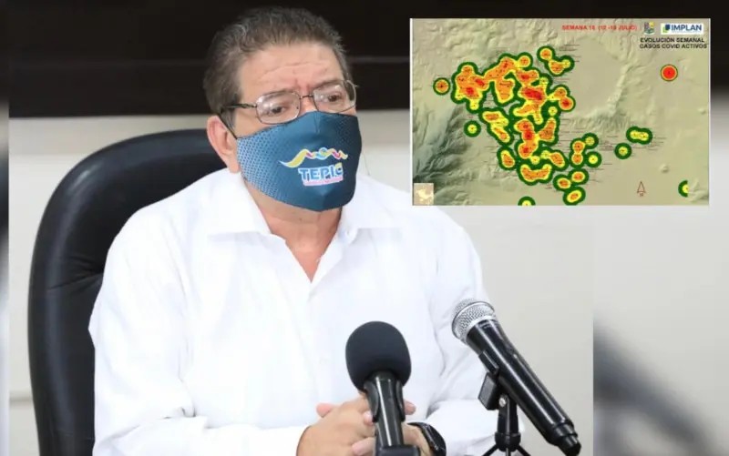 Tepic. Zona norte registra el mayor número de casos de COVID-19, revela Castellón