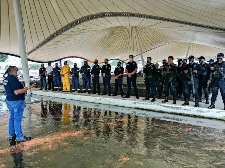 Tepic. Realizan operativo COVID en tianguis de la capital nayarita