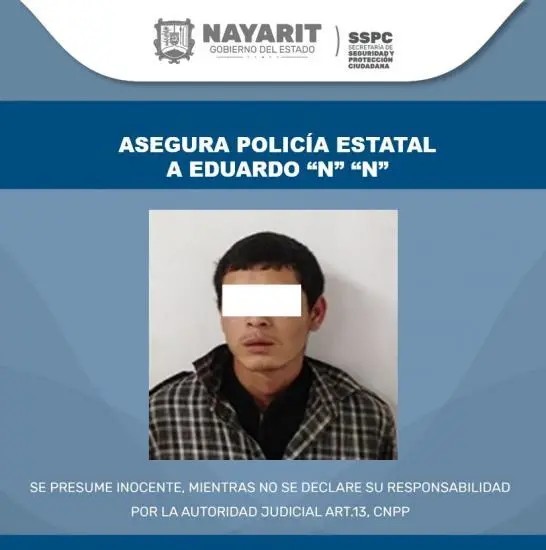 Detenido con mariguana