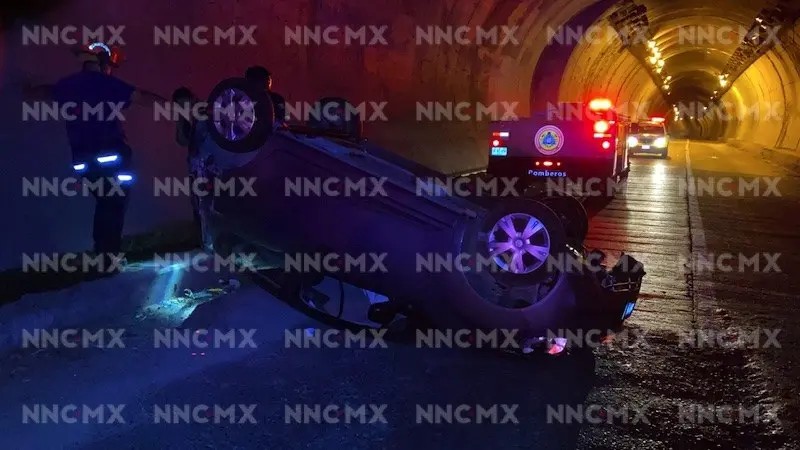 Volcadura en túnel grande