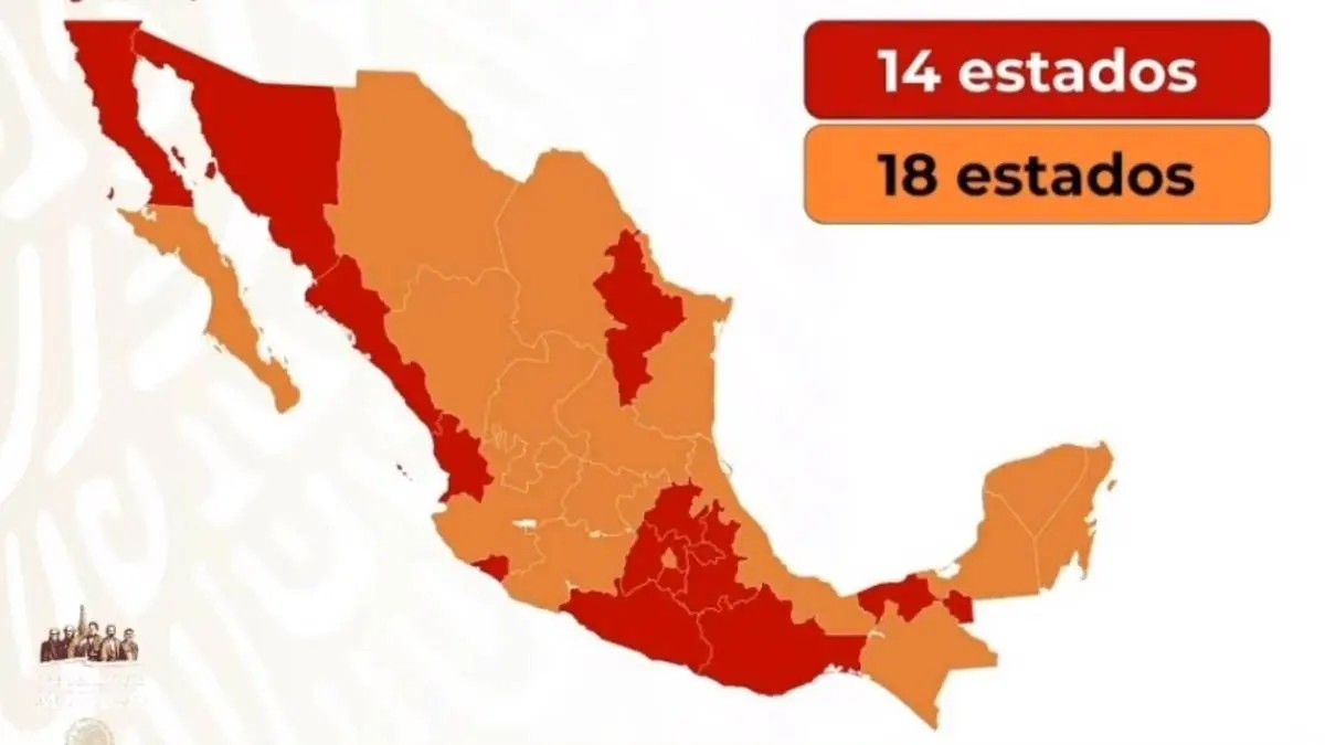 COVID-19. Nayarit permanece en semáforo rojo; 18 Estados ya están en naranja