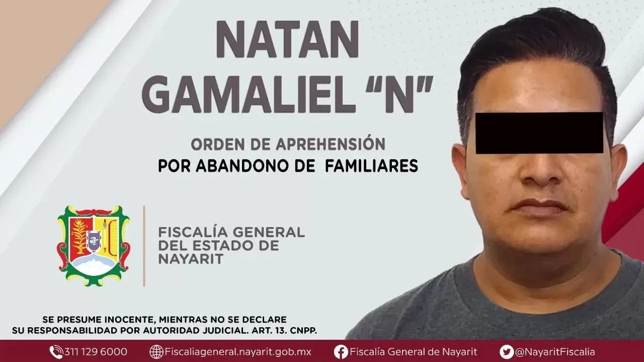 Aprehendido en tepic por abandono de  familiares