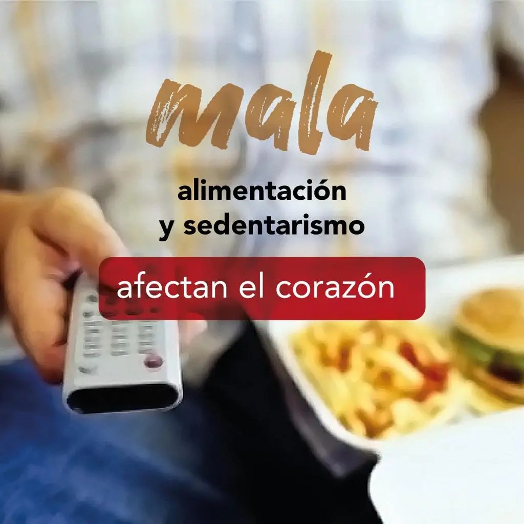 Mala alimentación y sedentarismo también afectan el corazón