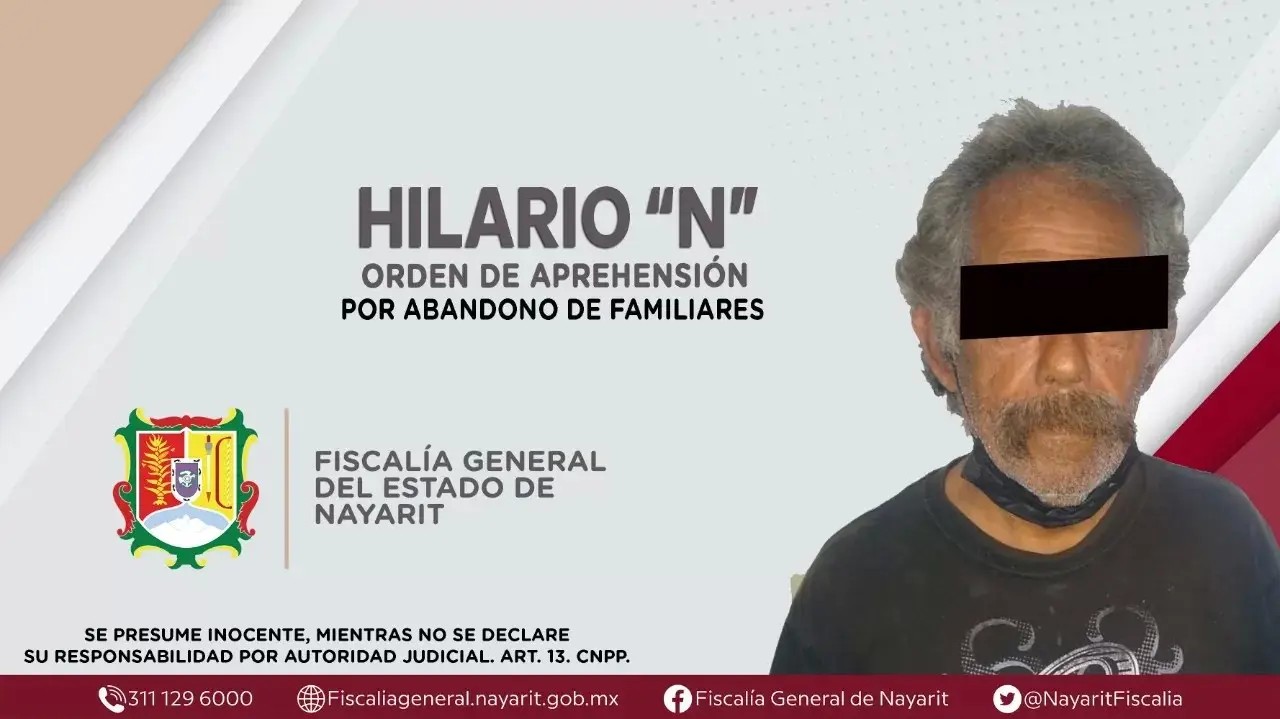 Aprehendido por abandono de familiares