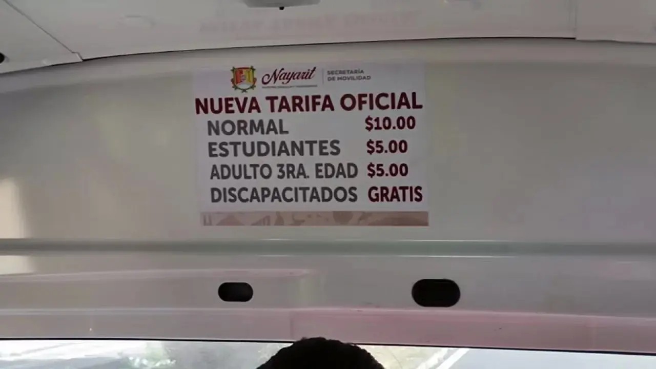 Comienza el cobro al aumento del transporte público de Tepic