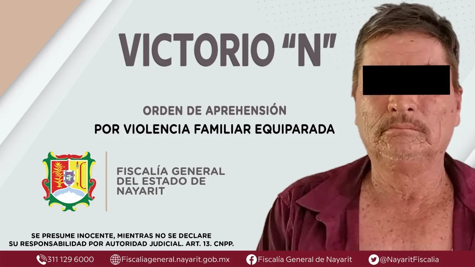 Detenido en huajicori por violencia familiar