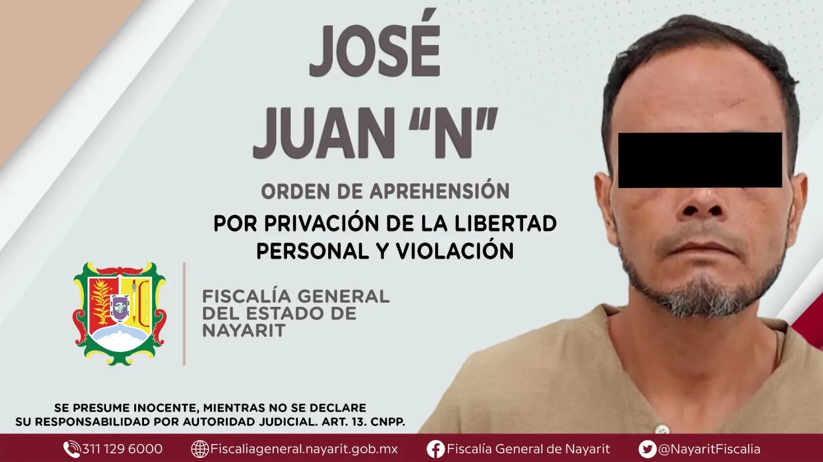 Detenido por privación de la libertad personal y violación