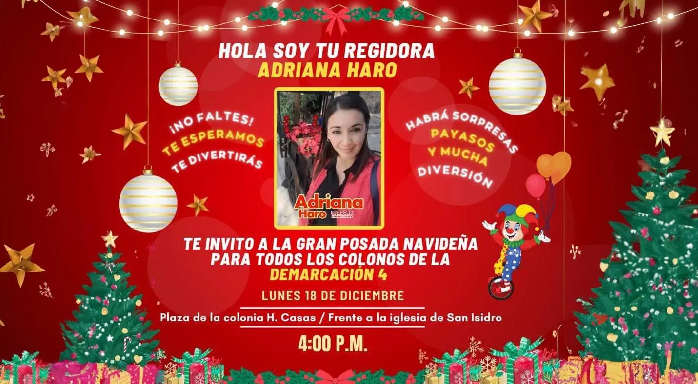 Invita diputada del PT a posada en la H. Casas
