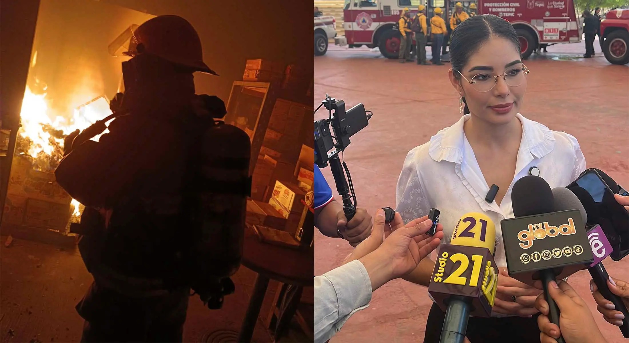 Ayuntamiento de Tepic cumple con aumento salarial a bomberos, Protección Civil y Brigada Forestal