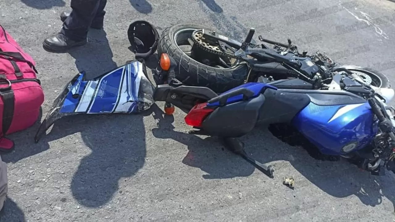 ¡murió joven motociclista!